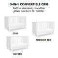 Davinci Otto Pine Wood 3 - in - 1 Convertible Crib in White