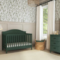 Davinci Charlie 4 - in - 1 Convertible Crib. Greenguard Gold Certified. Forest Green