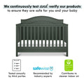 Davinci Charlie 4 - in - 1 Convertible Crib. Greenguard Gold Certified. Forest Green