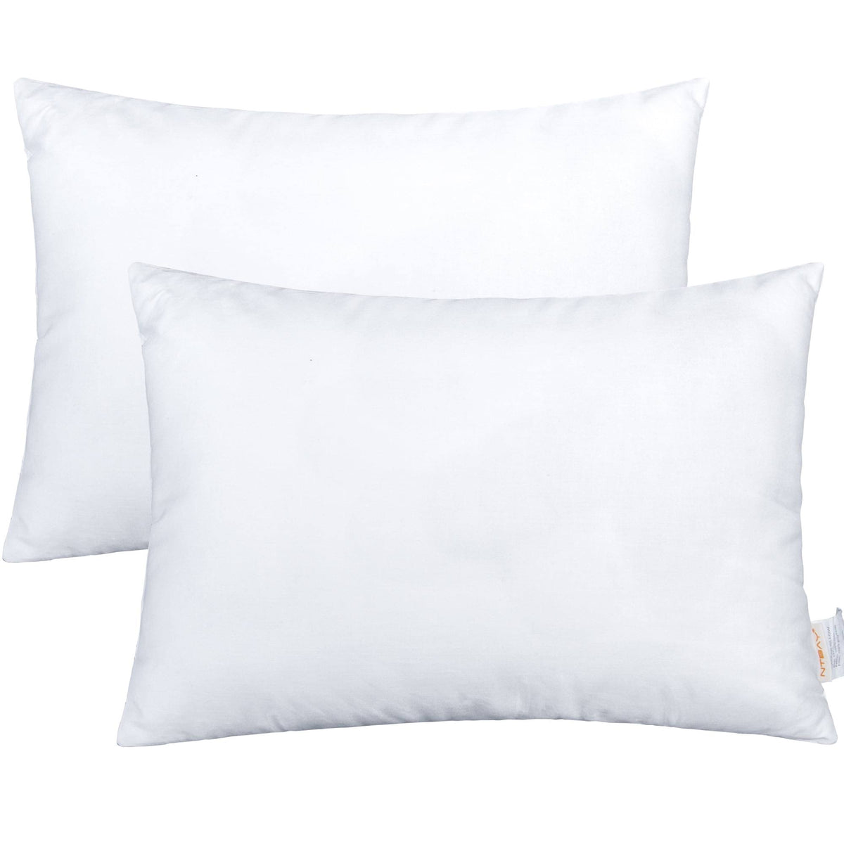 NTBAY 2 Pack Cotton Down Alternative Soft and Breathable Toddler Pillows Easy Care Travel Small Pillows for Sleeping Ideal for Daycare Crib Cot 13" x